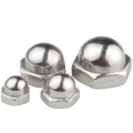 OEM M4 M10 Carbon Steel Nickel Plated Cap Nut